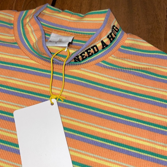 Teddy Fresh WOMEN'S RIB MOCKNECK ORANGE NWT - Picture 7 of 13